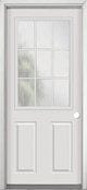 Nine-lite steel entrance door