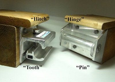 Dock hardware — aluminum Hitch Hinge