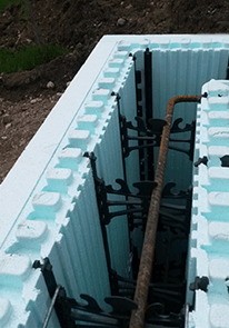 Insulated concrete form