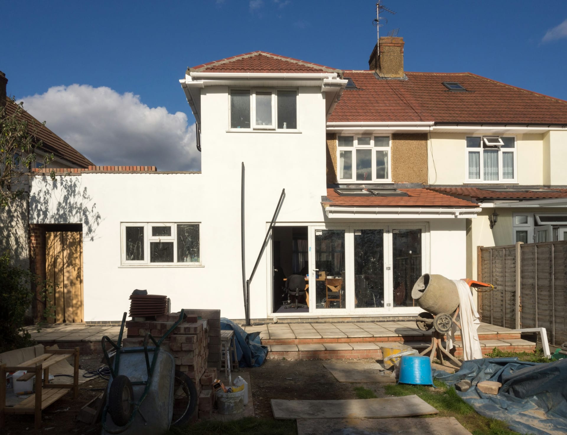A new home under construction