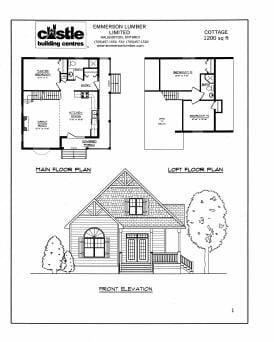 Cottage 1 plan