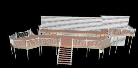 3D deck design view 2
