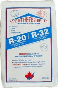 Weathershield cellulose insulation