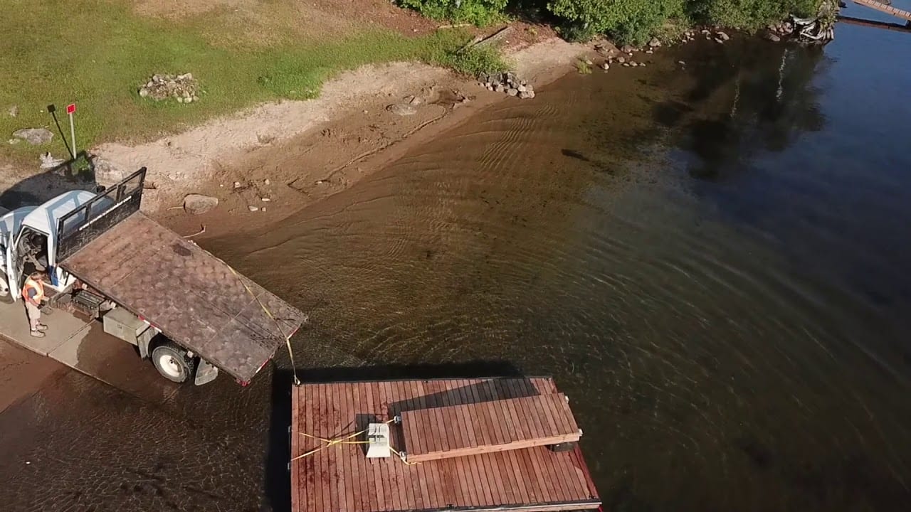 How we deliver docks to your lake